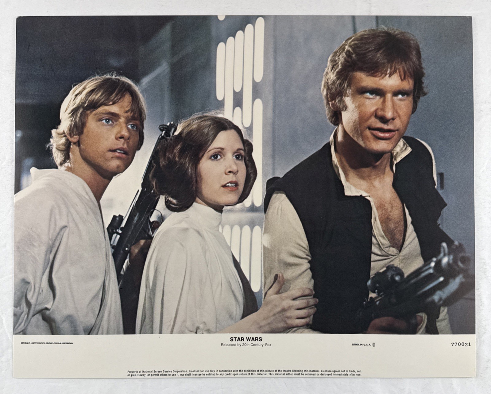 STAR WARS Lobby Card Set of 8 (VeryFine+) 1977 Sci-Fi Movie Poster 28082