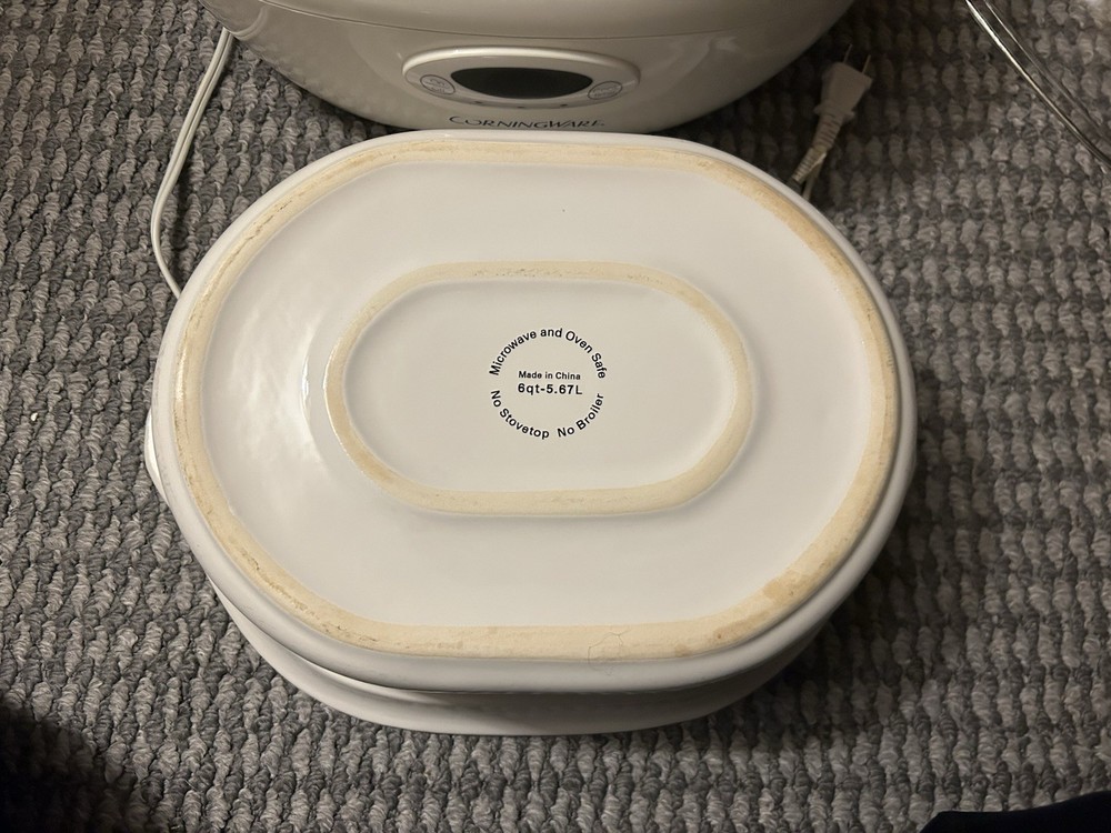 CorningWare SC-60 Electric 6 Quart Digital Programmable Crock Pot Slow Cooker