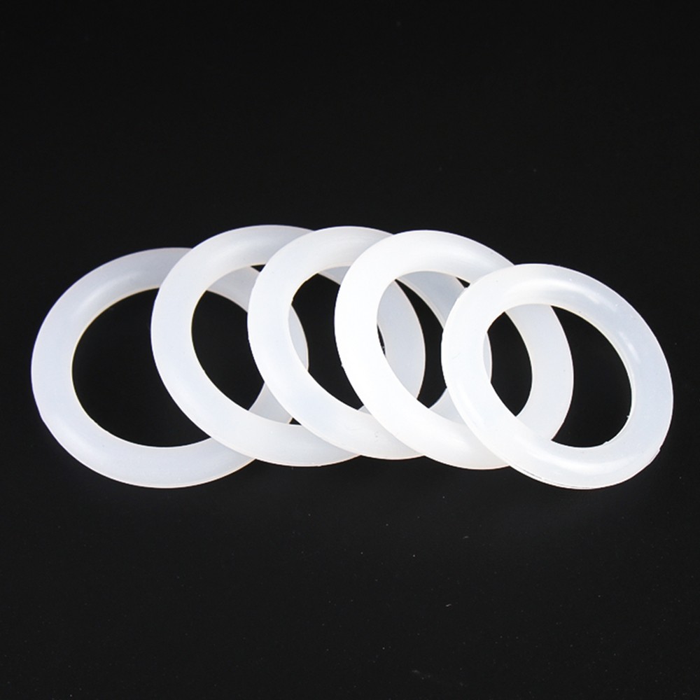 White Silicone O Rings Seals 6mm Cross Section 23-388mm ID Food Grade O Ring