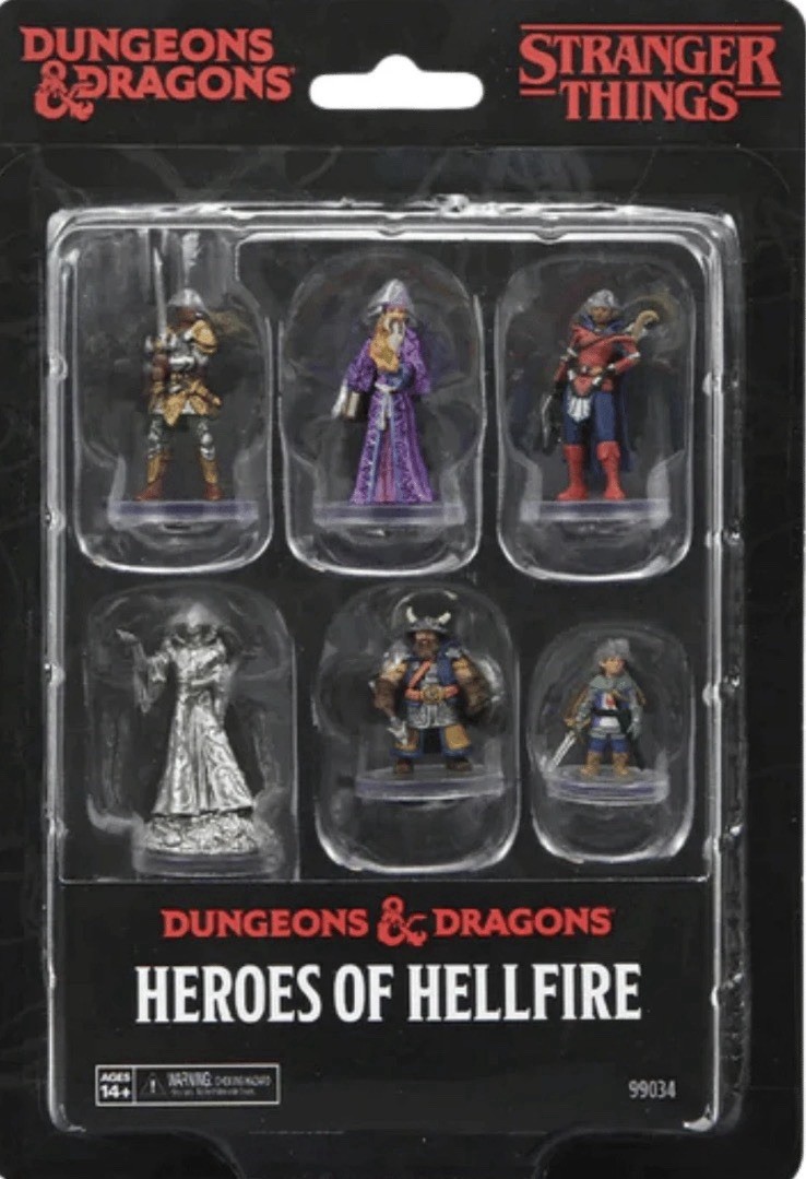 Dungeons & Dragons Stranger Things Heroes of Hellfire Miniatures 6-Pack
