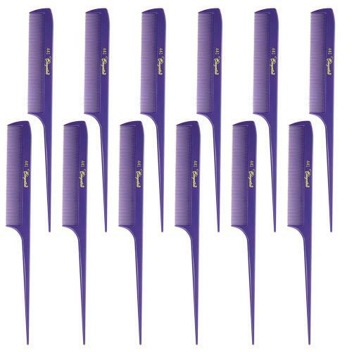 Cleopatra Fresh Purple Rat Tail Combs #441- 1 Dozen