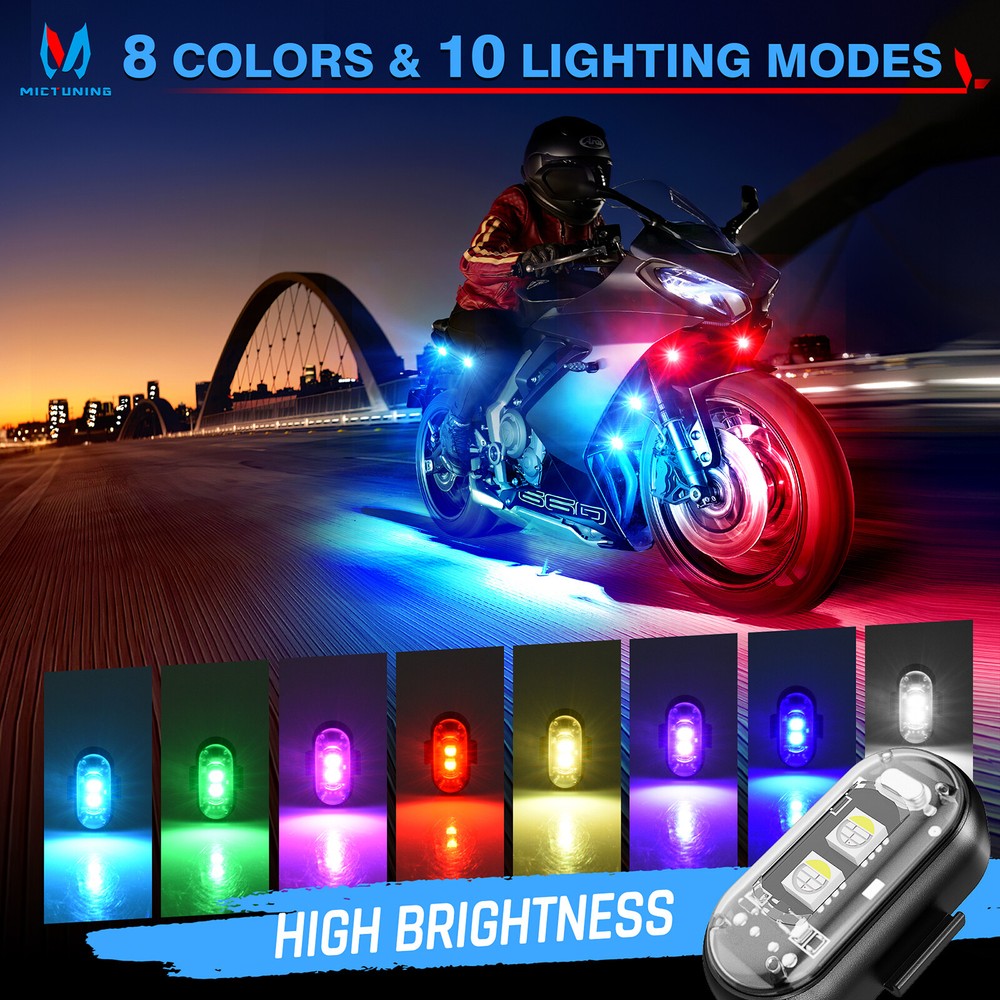 12Pod Wireless RGB LED Strobe Light Flash Lights Set Rechargeable Remote Control