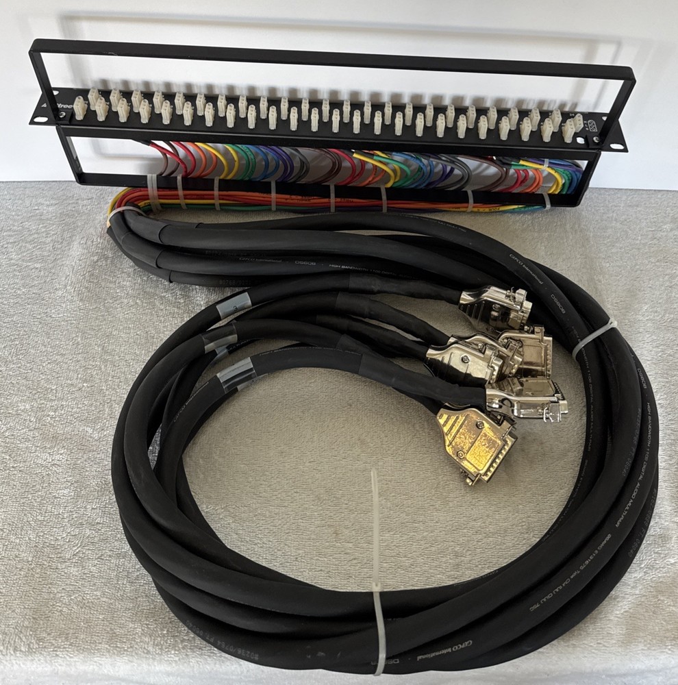 Bittree Patchbay Panel 48 Point #BO-E3FD25M4MIO Audio Visual Pro Grade