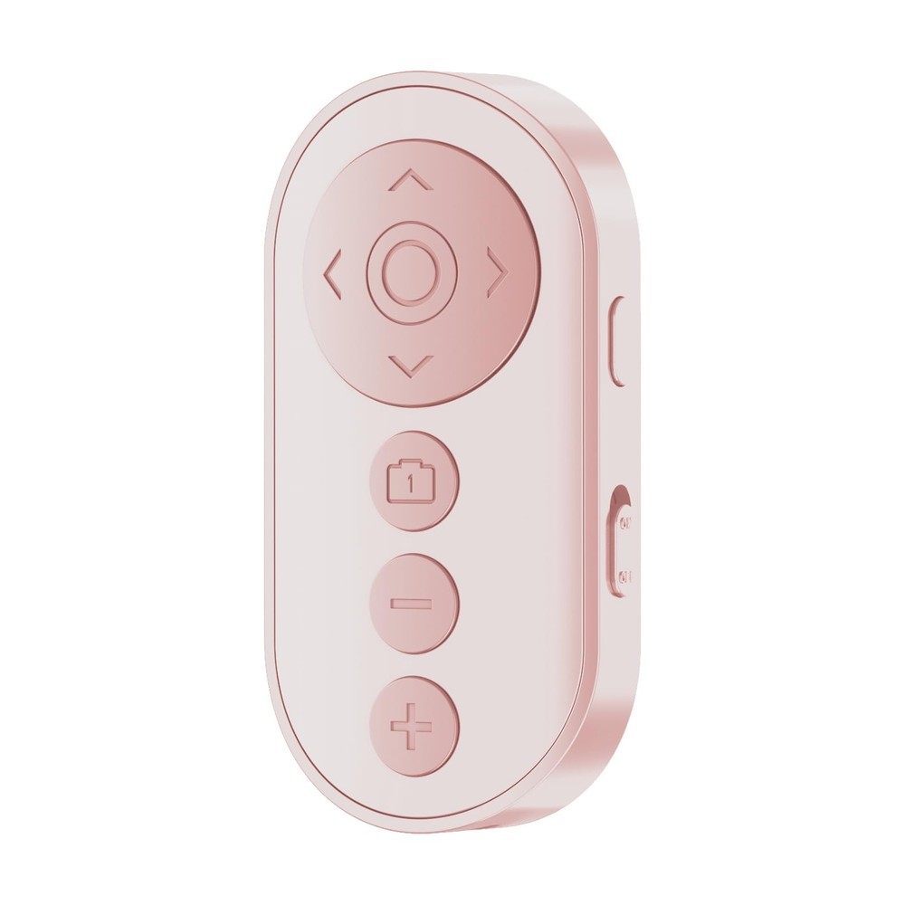 Bluetooth Camera Remote Shutter with Zoom and Front/Rear Switch Pink
