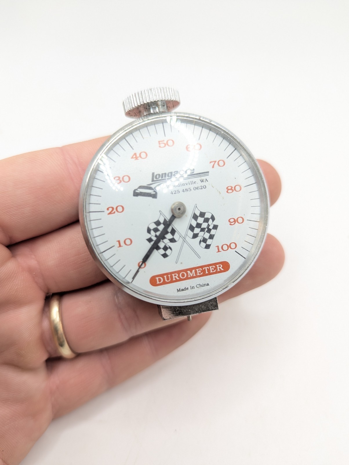 Longacre Chrome Tire durometer Very Good Condition RC Car Tire Gauge