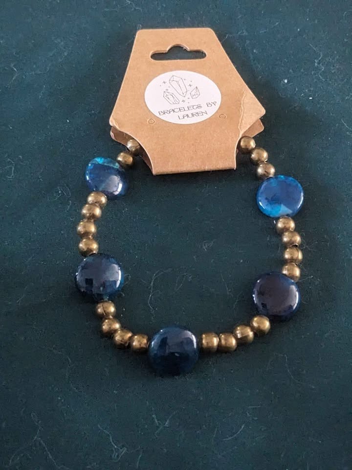 Blue Agate Gemstone Bracelet