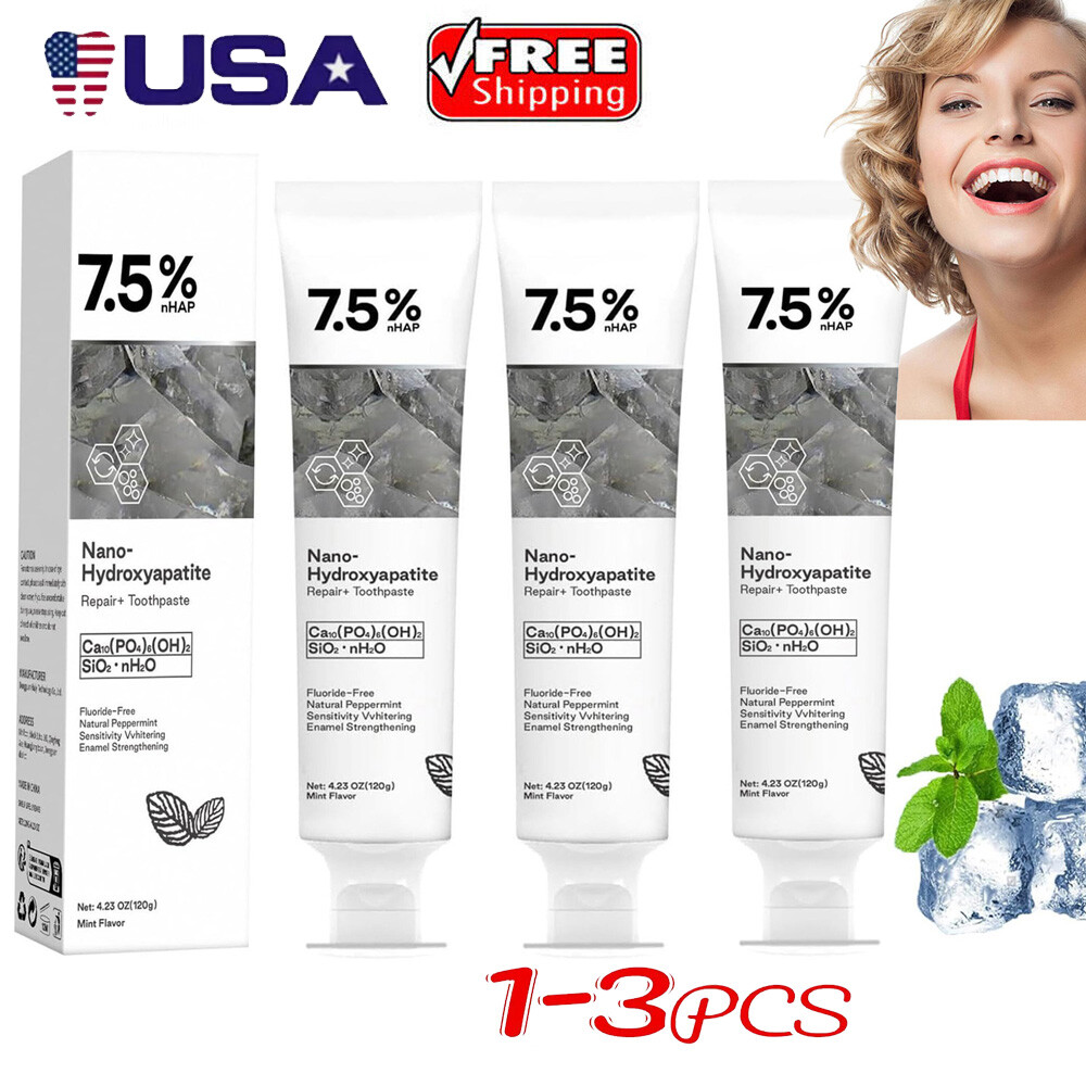 7.5% Hap Nano-Hydroxyapatite Toothpaste for Sensitive Teeth Whitening Toothpaste