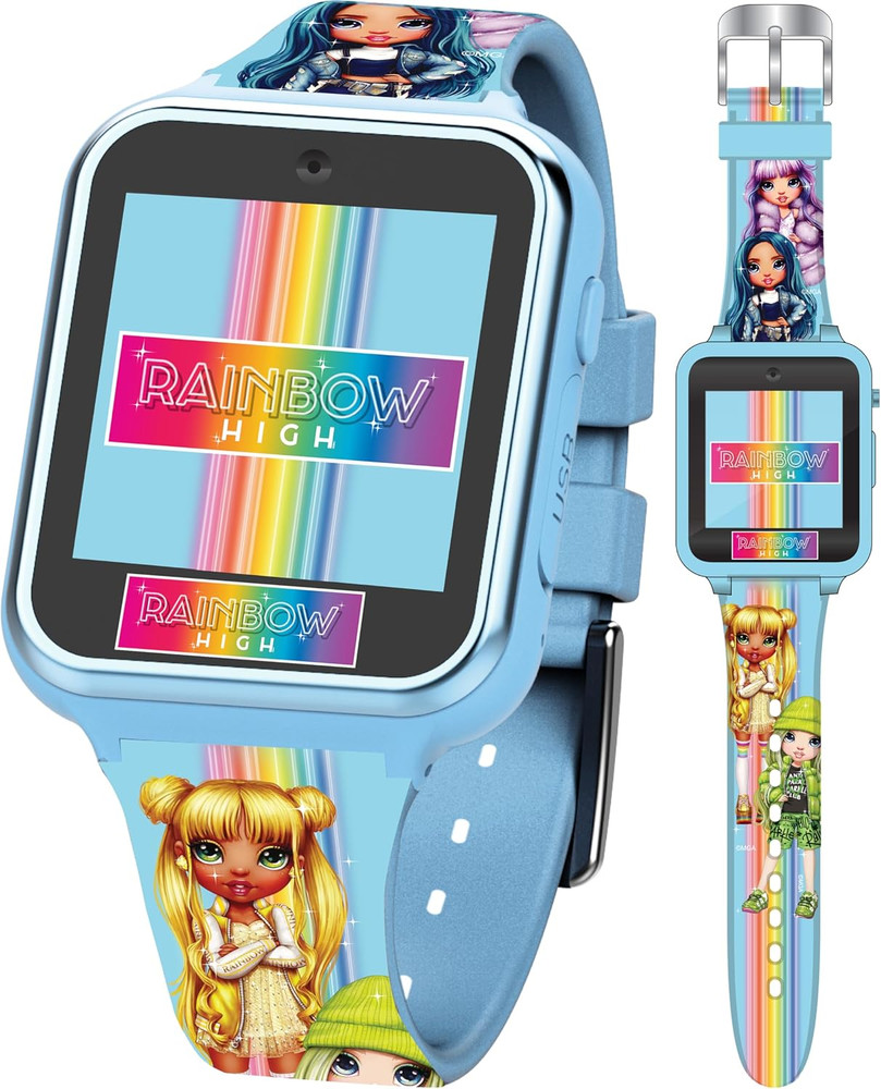 Rainbow High Kids Smartwatch – Interactive Touchscreen with 10 Clock Faces, Step