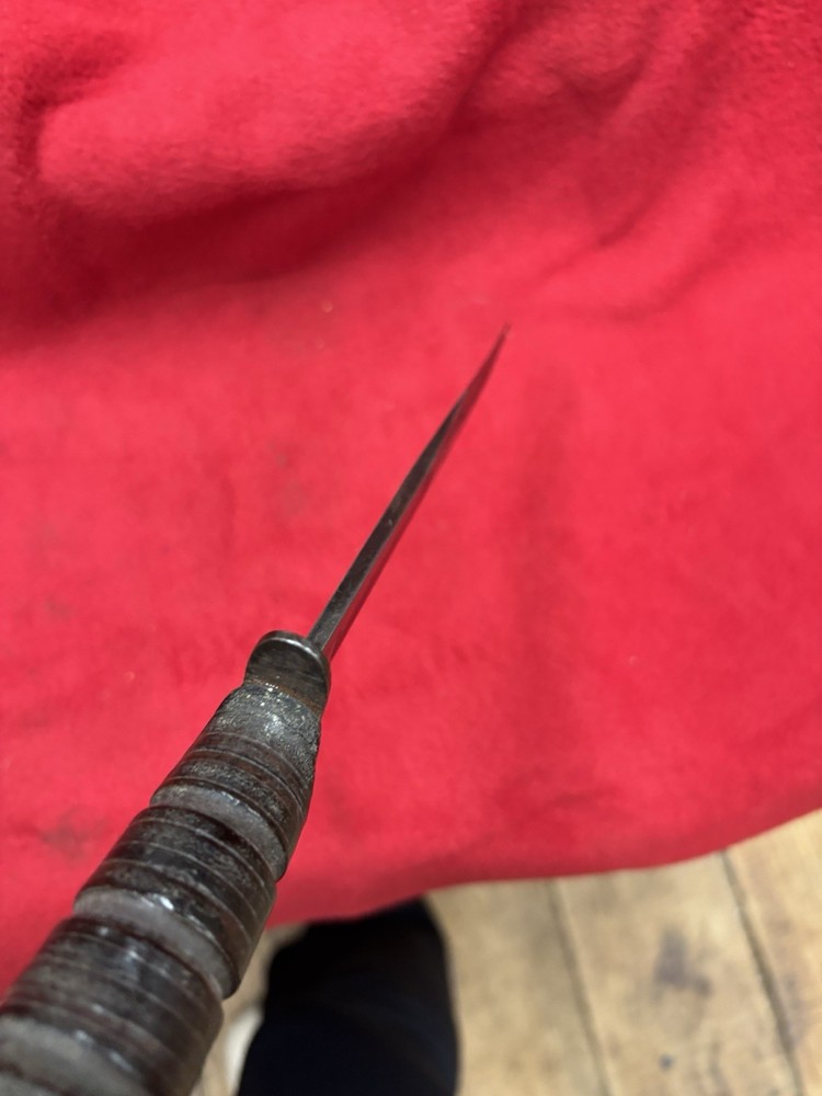 WWII USN Mark 2 Fighting Knife with Scabbard