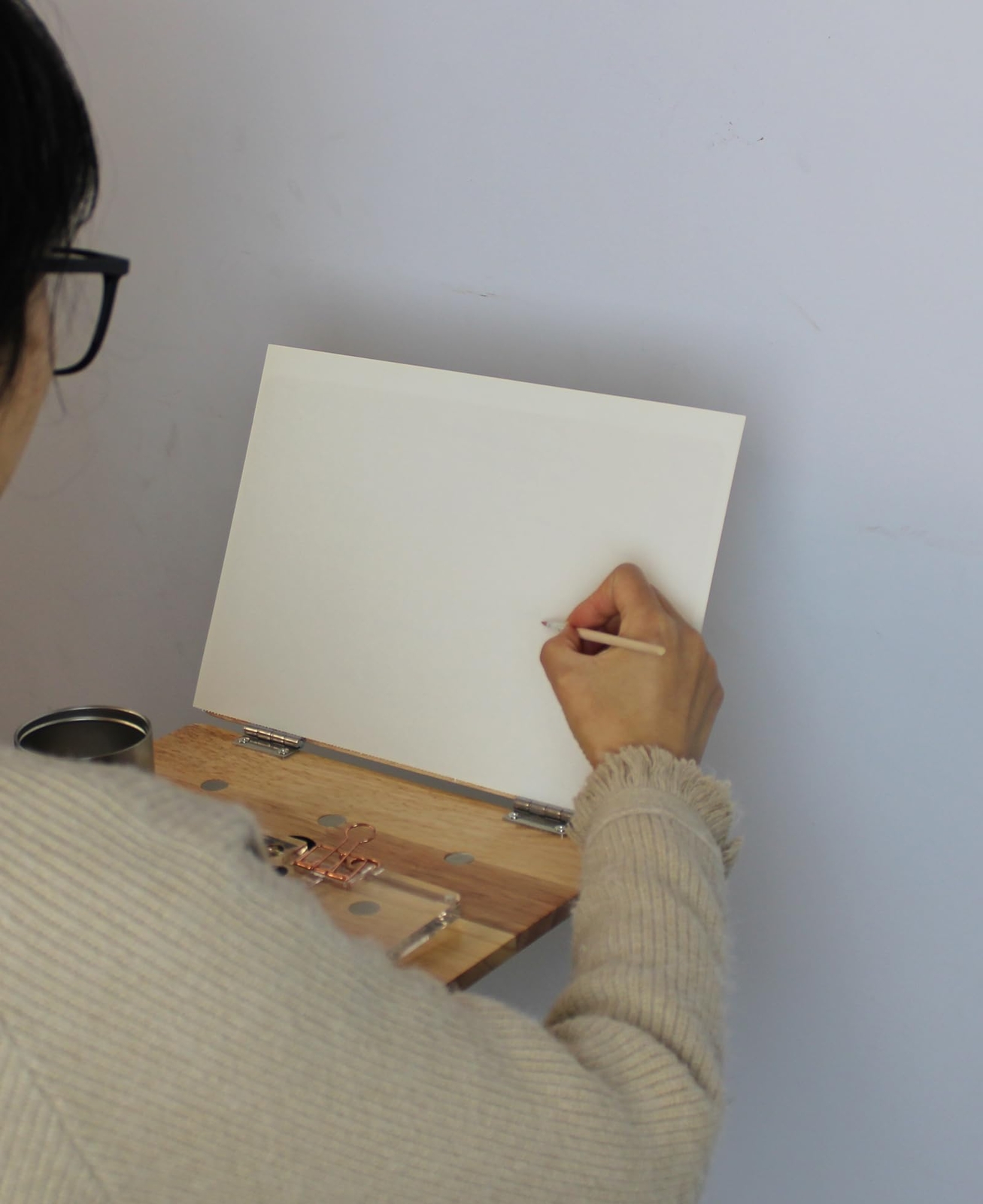 Magnetic Sketch Easel Plein air Easel Plein air watercolorist Camera Tripod