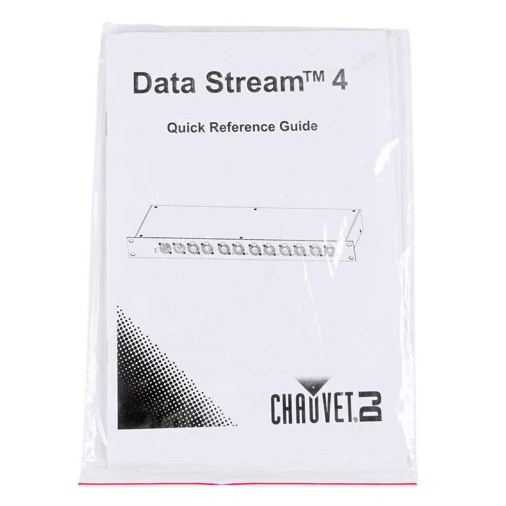 Chauvet DJ Data Stream 4 Datastream 1 - 4 Optical Splitter+Strobe Light