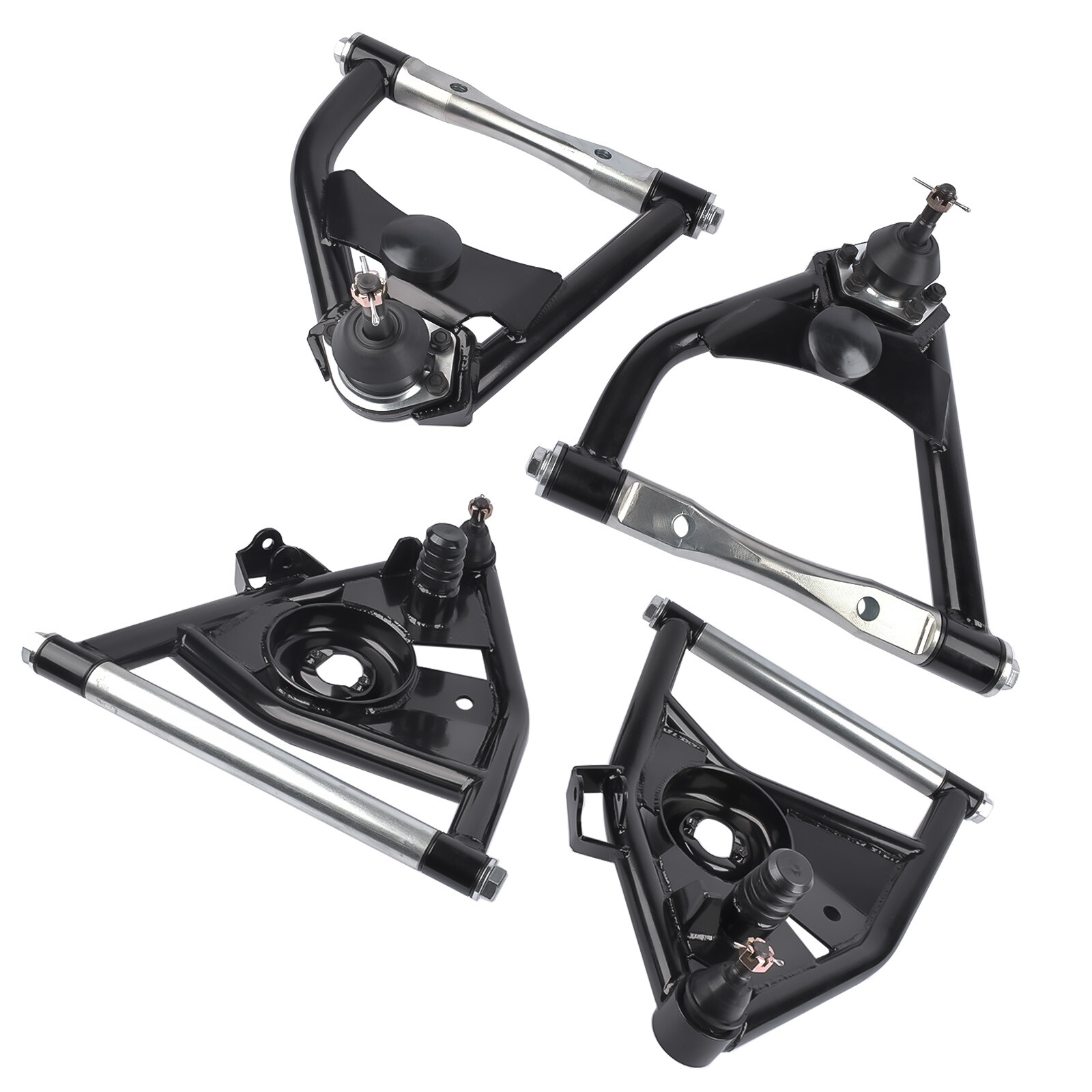 FOR 1973-1987 C10 CHEVROLET GMC TUBULAR CONTROL ARMS SET OF 4 UPPER AND LOWER