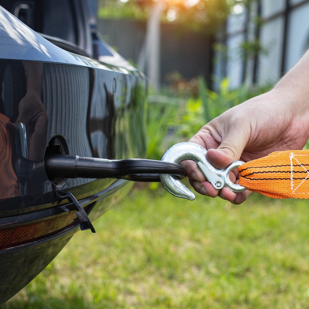 2pcs 2.2" Replacement Hooks Latch Metal Receiver Hitch for Trailer Silver