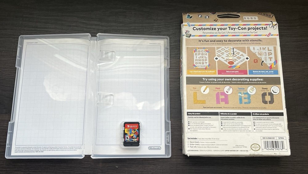 Nintendo Labo Customization Set For Nintendo Switch Plus Toy Con-01 Switch Game