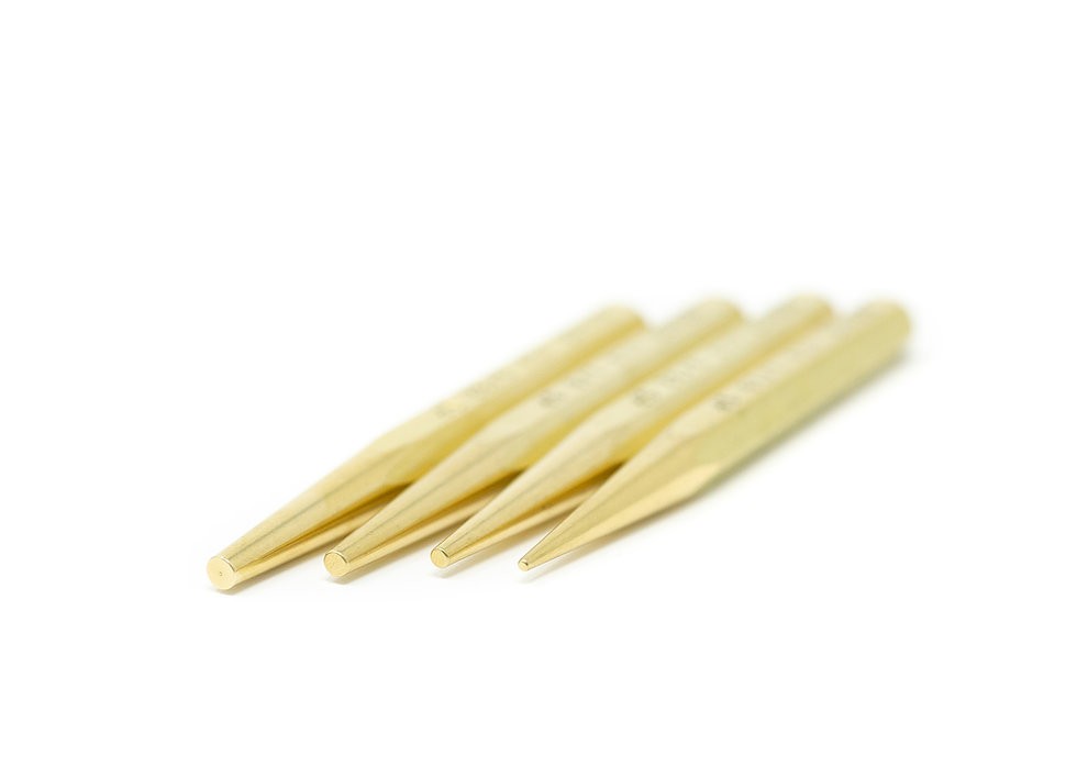 Grace USA BSP-4 - Solid Brass Starter Punch 4PC Set