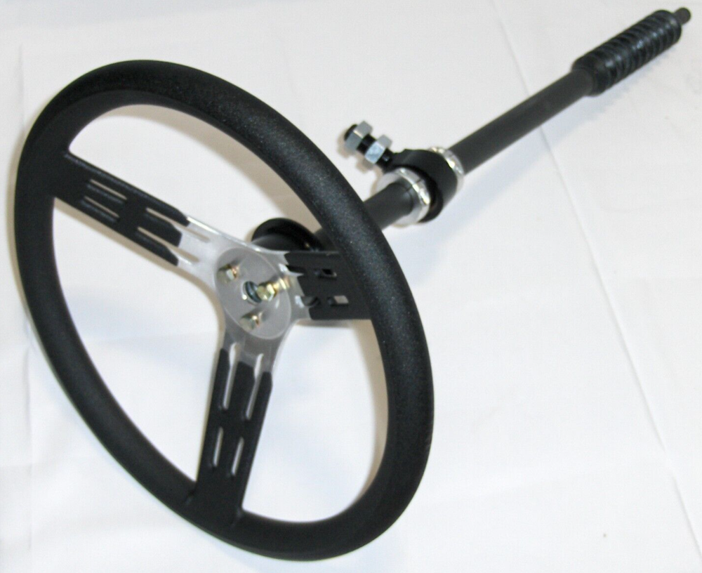 Telescoping 22''- 32'' Collapsible Racing Steering Column & Removeable 15" Wheel