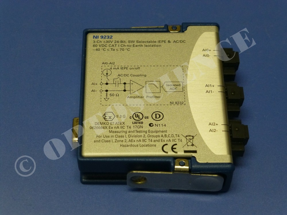National Instruments NI 9232 cDAQ Sound and Vibration Input Module