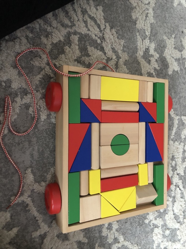 Melissa & Doug Unit Blocks on Wheels