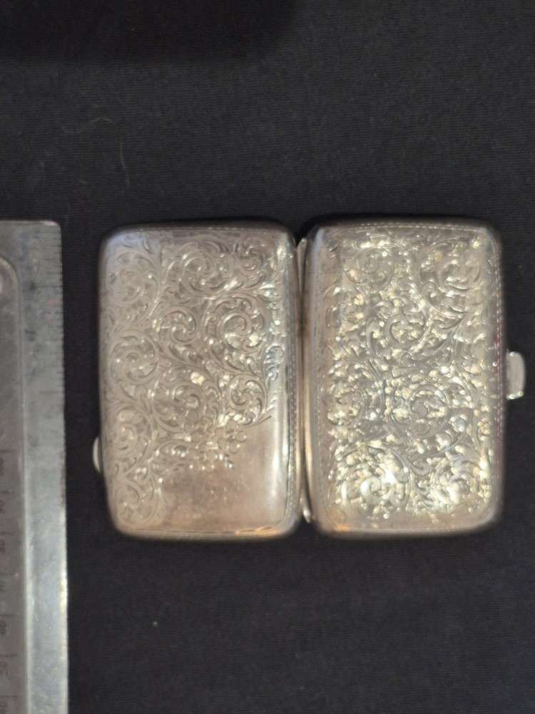 Antique silver cigarette case