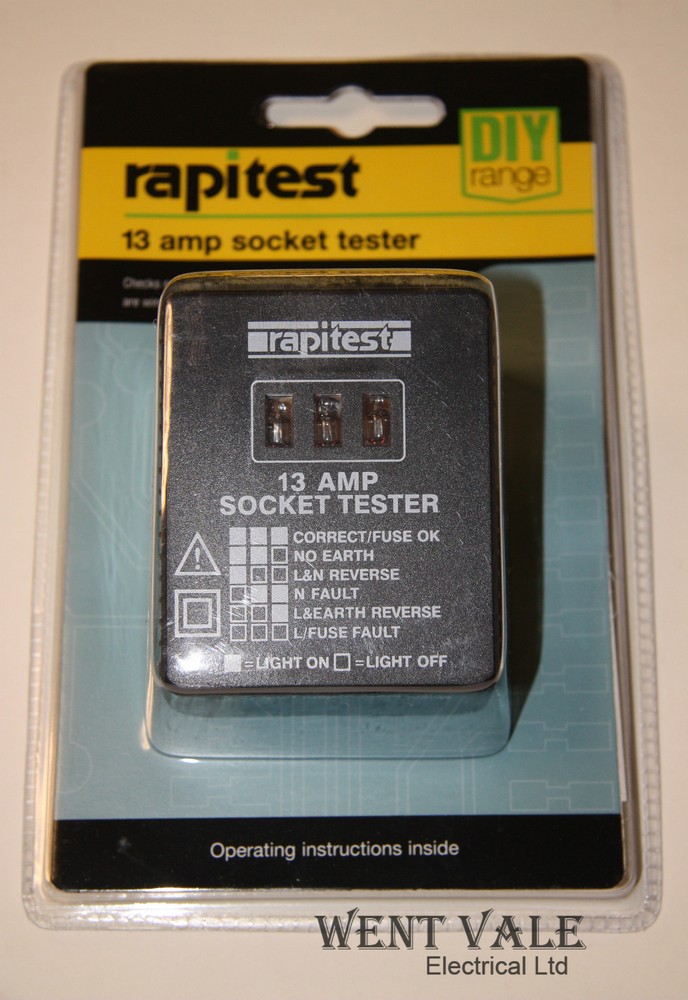 Rapitest - AS 109 - I3a Socket Tester New in Blister Pack