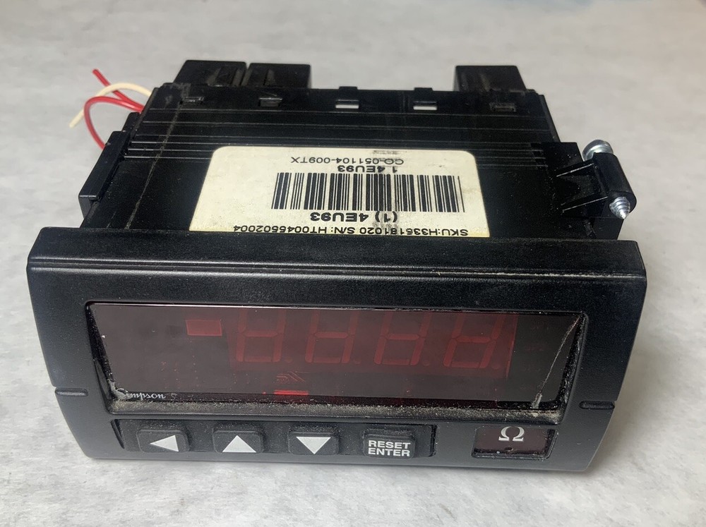 Simpson 1 4EU93 CO-051104-009TX Digital Panel Meter