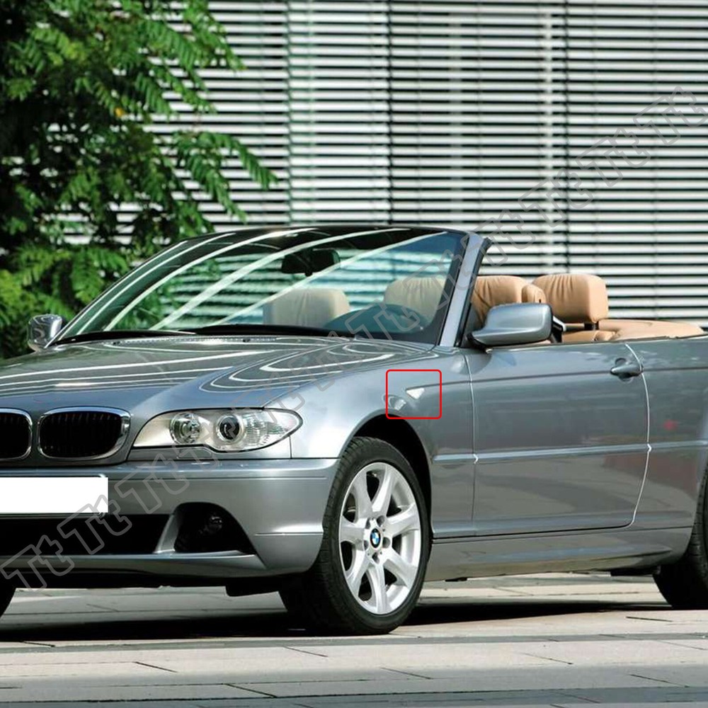 For 2004-2006 BMW E46 2D Coupe & Cabrio Sequential LED Smoked Side Marker Lights