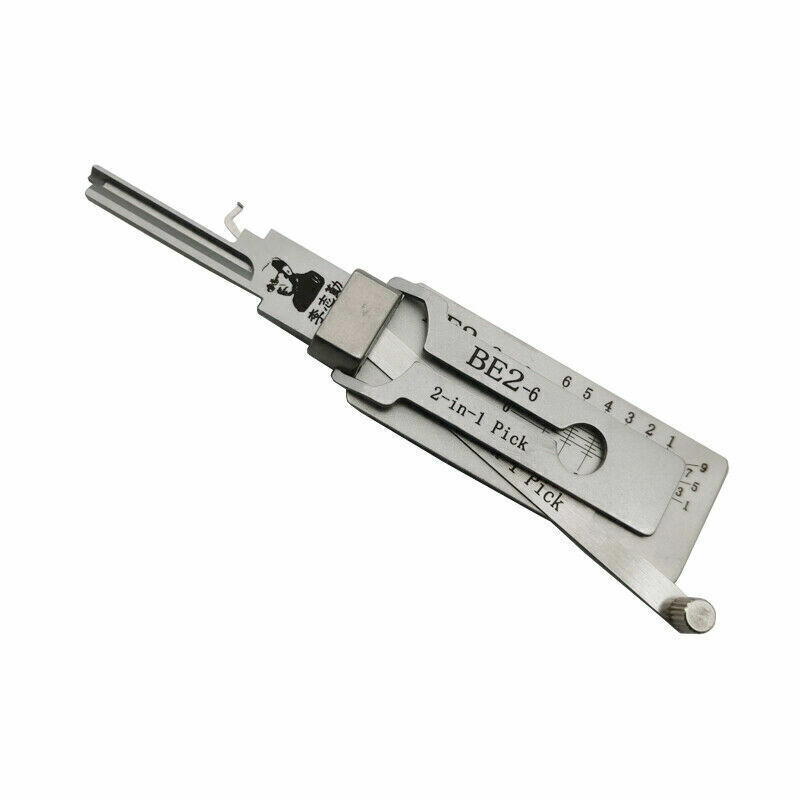 Key Decoder 2 In 1 Stainless Steel Key Pick Up Hook Tool For Repair Maintenance