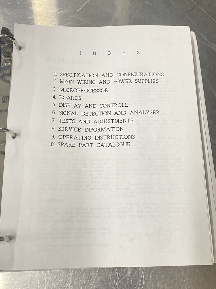 Wallac 1230 Arcus Fluorometer - Users Guide / Instruction Book / Manuals