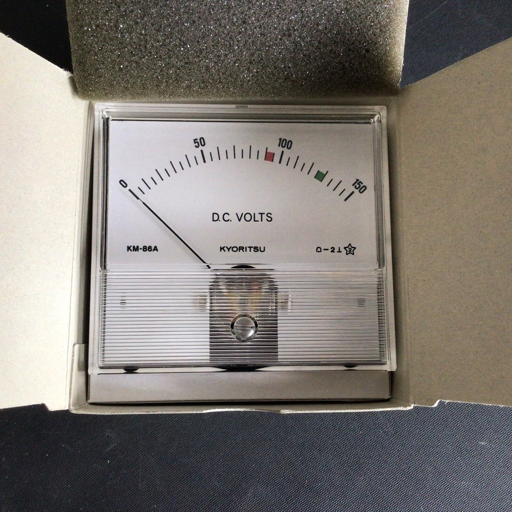 NOS Kyoritsu KM-86AF D.C. Panel Meter