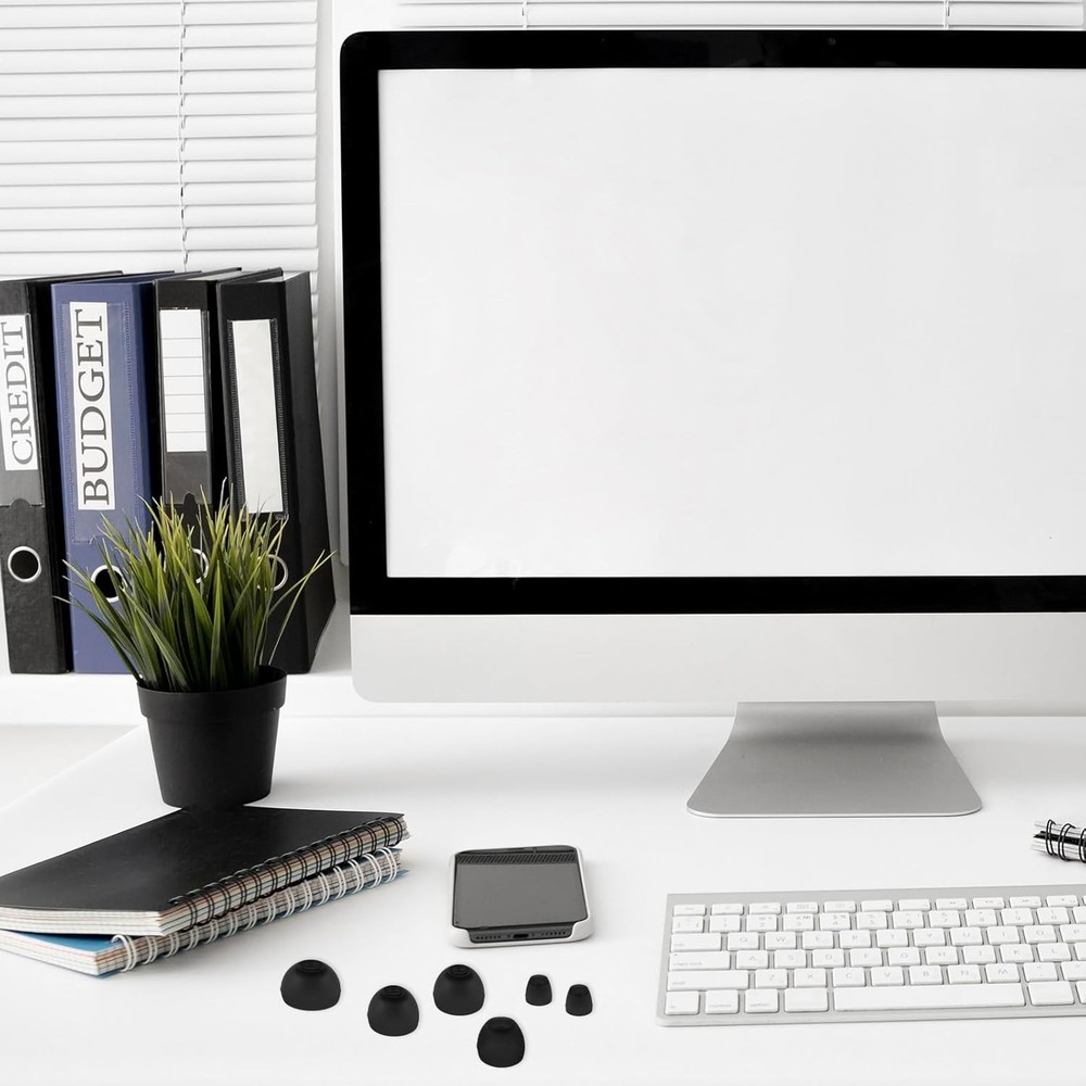 Extra Small Earbuds Tips Replacement Earbud Soft Silicone black