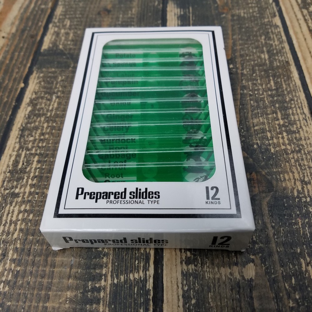 DIY Science 12 Prepared‎ Microscope Slides Educational Vegetables Corn Pumpkin