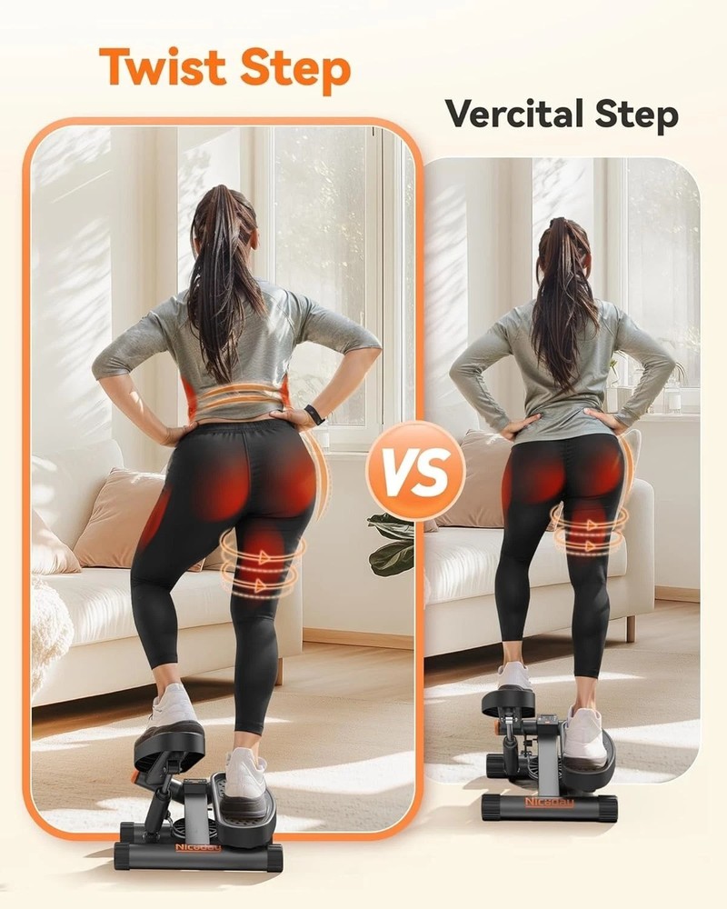 Upgraded Twist Stepper with Swing Function