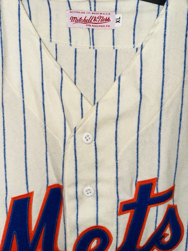Nolan Ryan Signed Mets Mitchell & Ness Authentic Jersey JSA LOA Ryan Holo