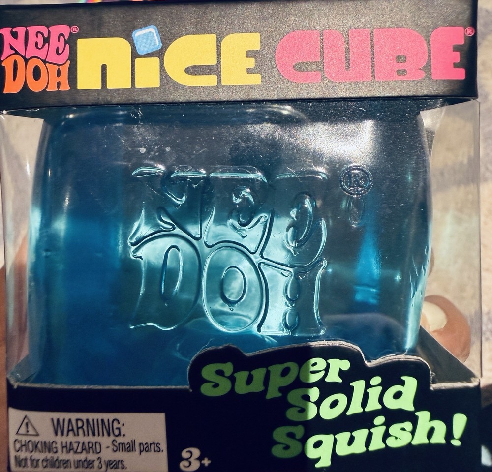 RARE Nee Doh BUNDLE Dream Drop+ Nice Ice Baby+ Nice Cube Super Solid Squish