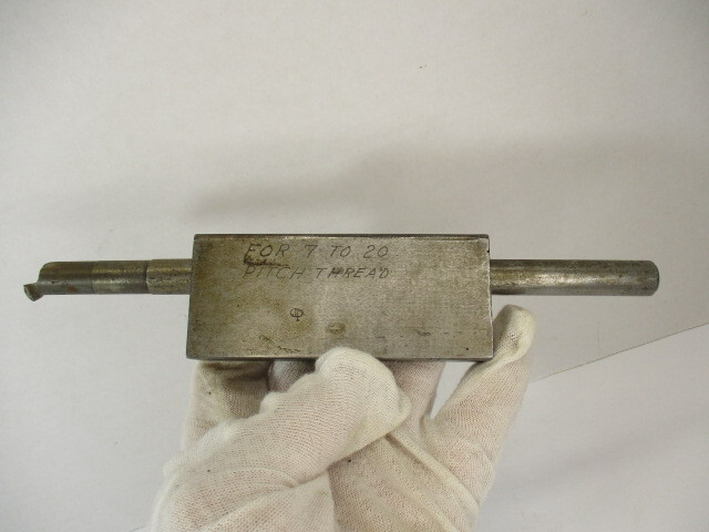 COMET # 1-A Threading Boring Bar 1/2" Shank 8" OAL & Rectangular Block Mount VGC