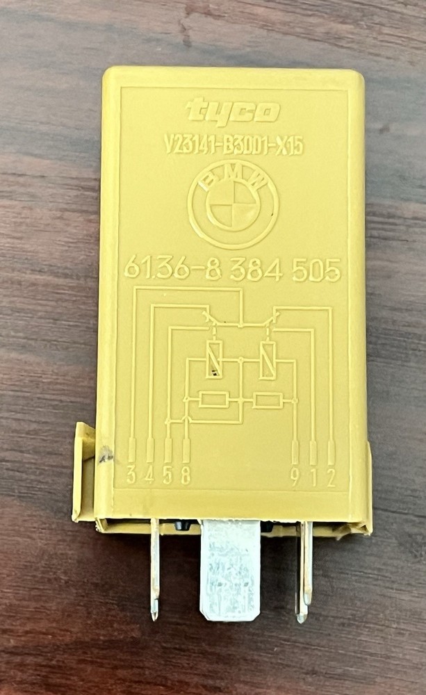BMW E38 E46 E60 E63 E64 GENUINE WINDSHIELD WIPER BROWN RELAY 6136-8 384 505
