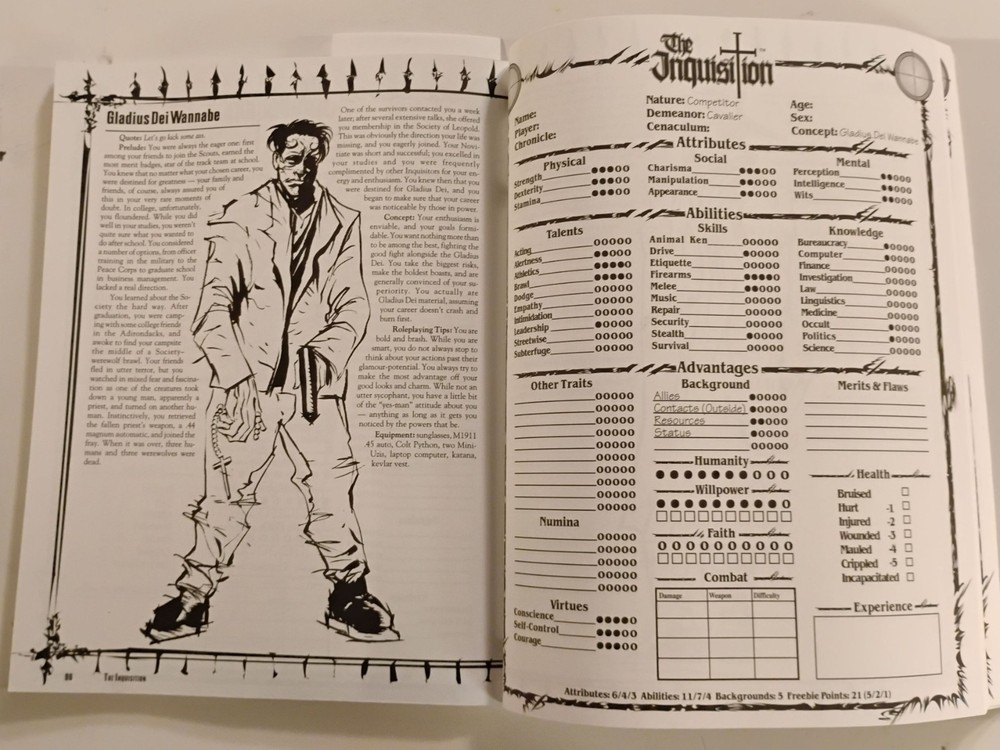 Vampire The Masquerade The Inquisition White Wolf WW2020 RPG Sourcebook