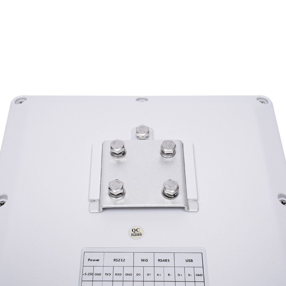 UHF Middle Range Integrated RFID Card Reader Adjustable 30dbm 6m-8m 8dbi Antenna