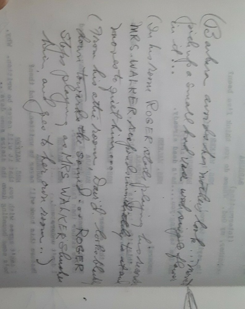 Robert Anderson, corrected original play script THE DAYS BETWEEN 1965
