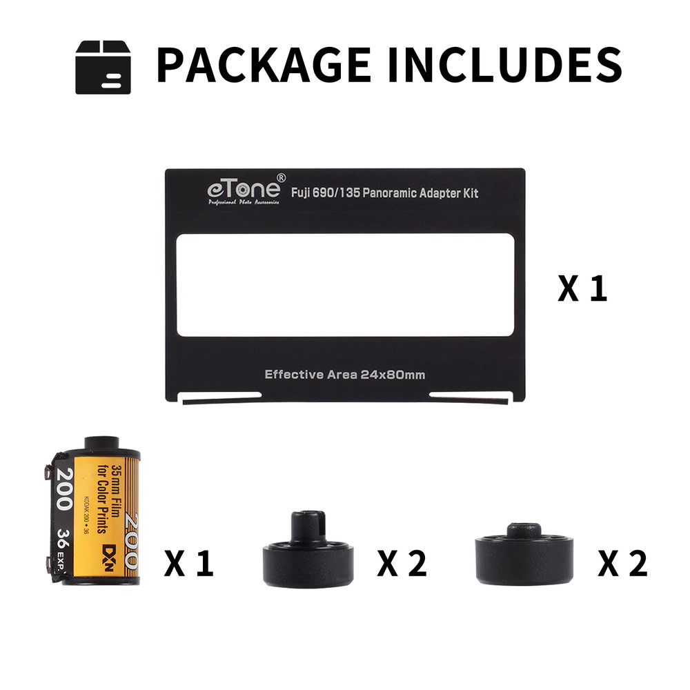 Conversion Adapter Kit For Fujifilm 690 6x9 Camera to 135 Medium Format Panorama