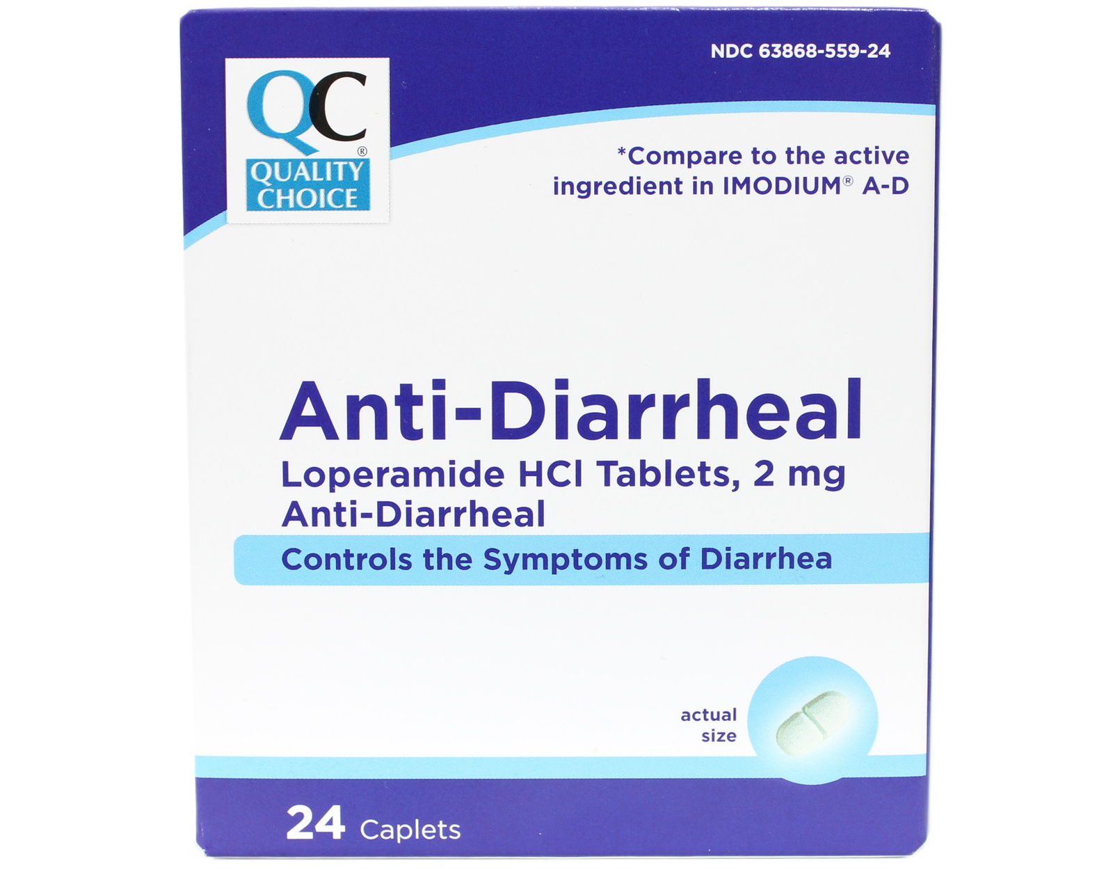 6 Pack Quality Choice  Anti-Diarrheal Lopermaide HCI 24 Caplets