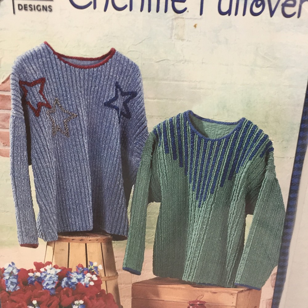 Chenille Pullover Pattern Size Misses' xs-xl Four Corners Design