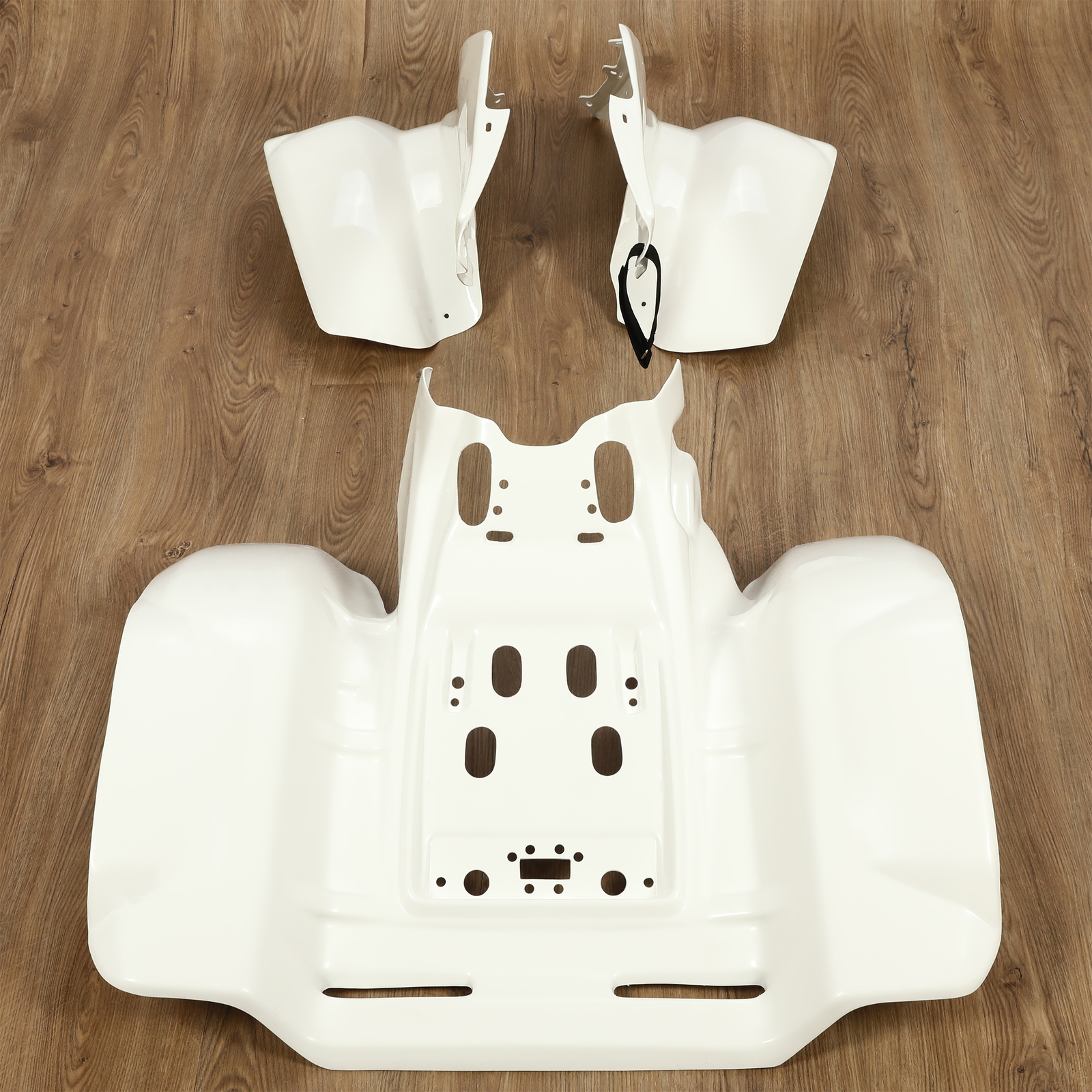 New For 1986-1989 Honda TRX 250R TRX250R White Front & Rear Fender Plastics Kit