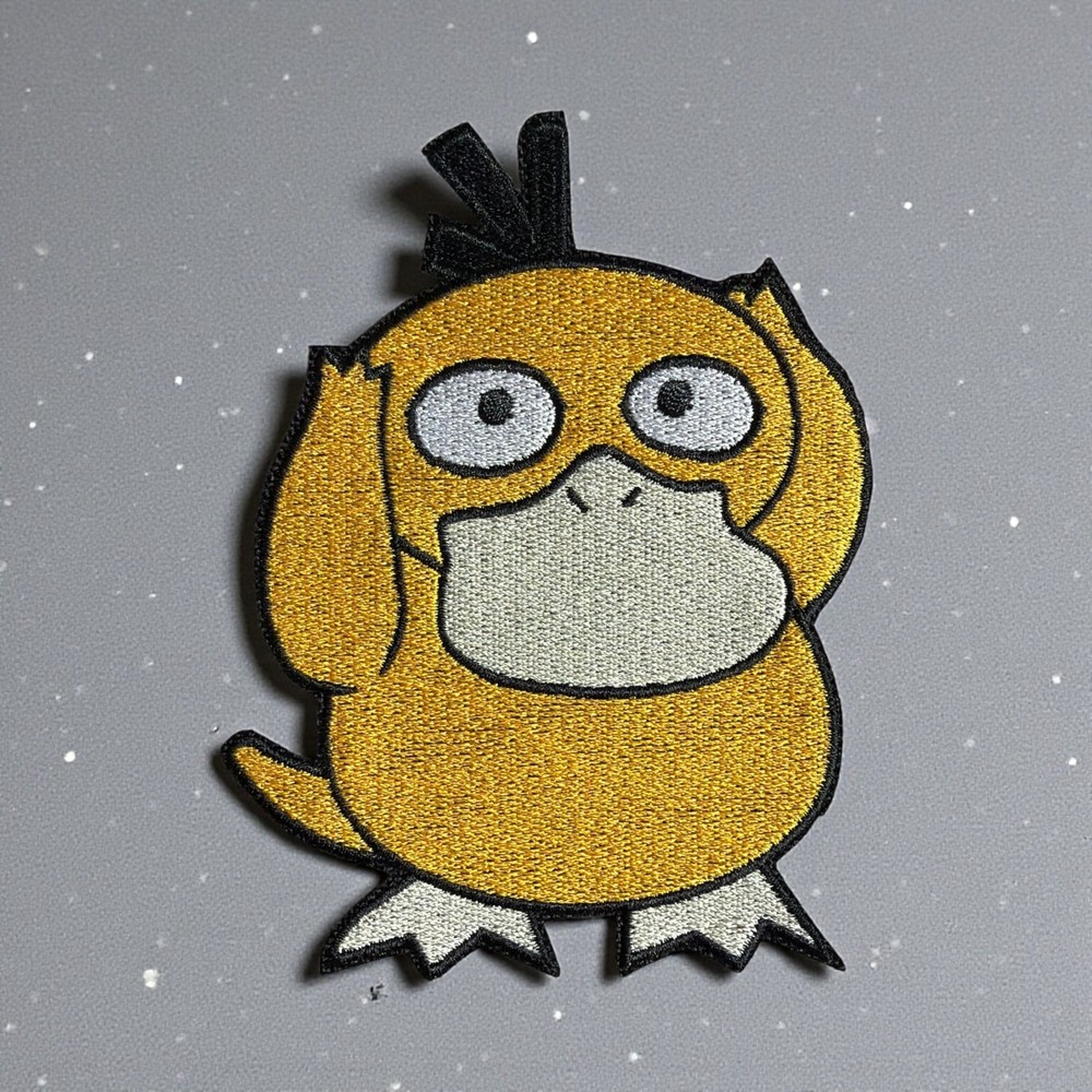 Psyduck Pokemon Embroidery Patch Multi Sizes 3" - 6"