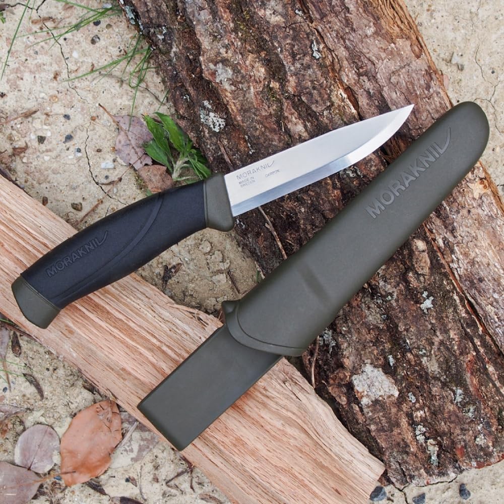 Morakniv Companion Carbon Steel Fixed-Blade Knife with Sheath 4.1 Inch 11863 NEW