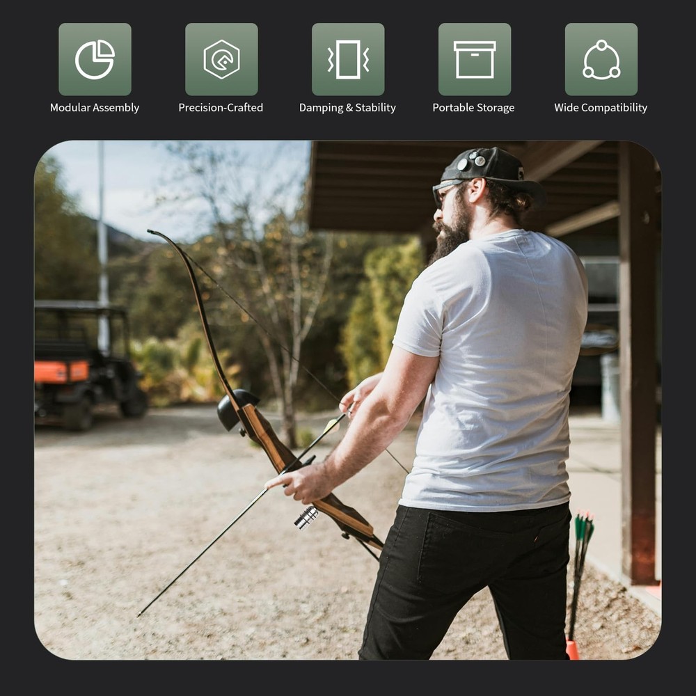 Archery Bow Stabilizer Weight, Customizable Bow Weight Set Bow Riser Archery ...