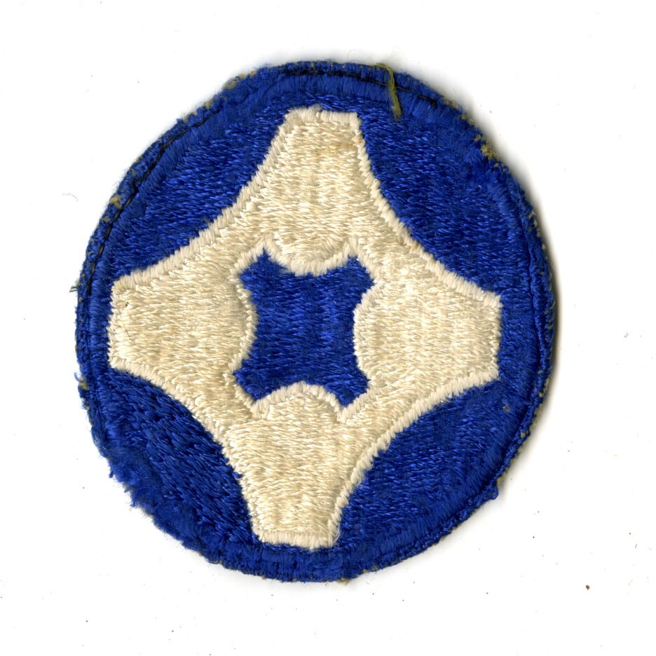 4th Service Command White Back Patch WWII Vintage Southern States