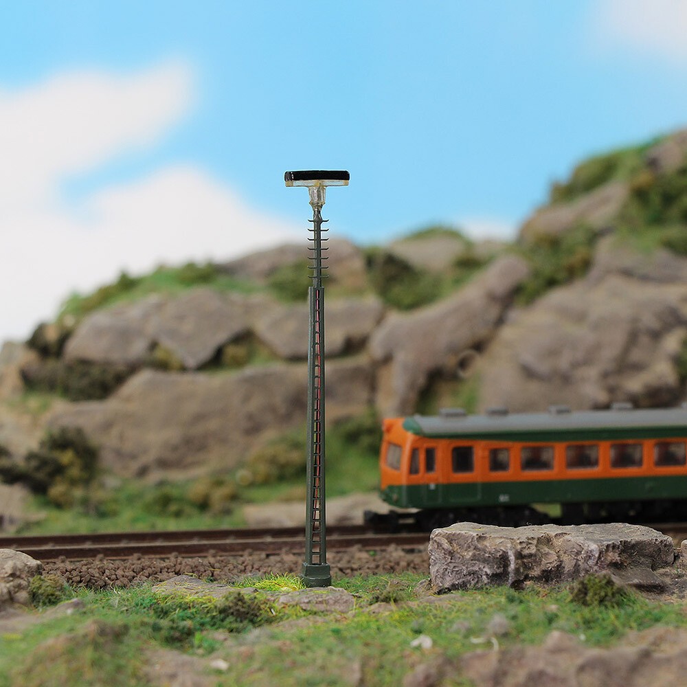 LQS63N 3pcs Model Railway N Scale 1:160 Lights Lit Platform Clock Layout