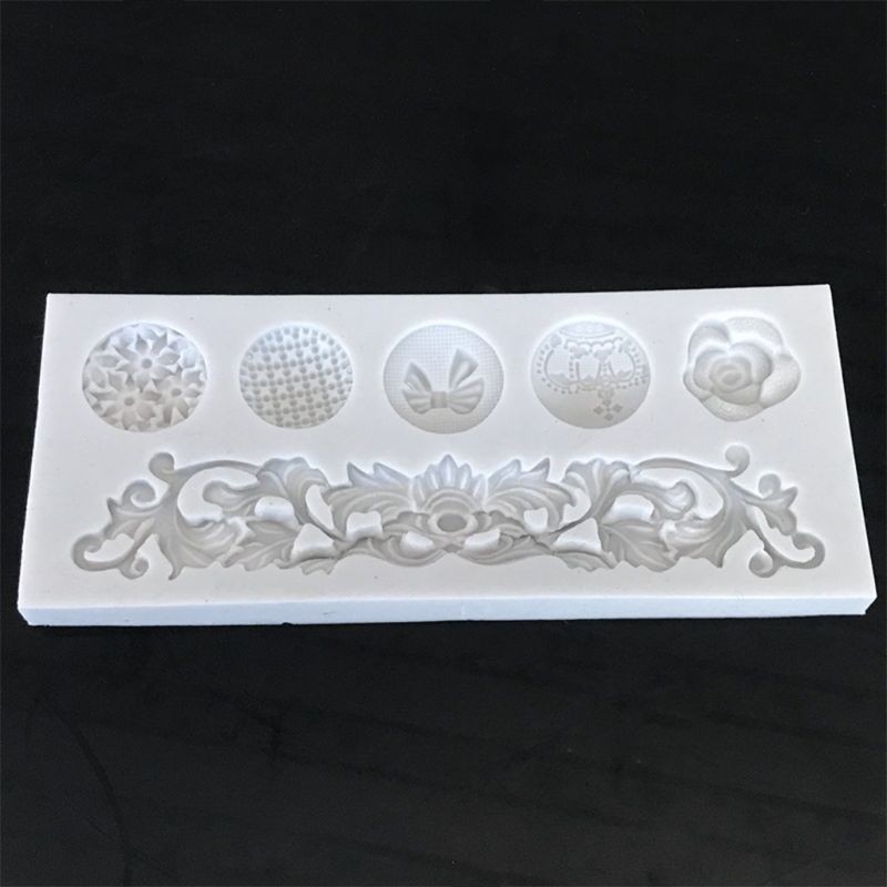 Cake Mold Vintage Embossed Pattern Sugar Silicone Mold Cake Decorating Bakeware