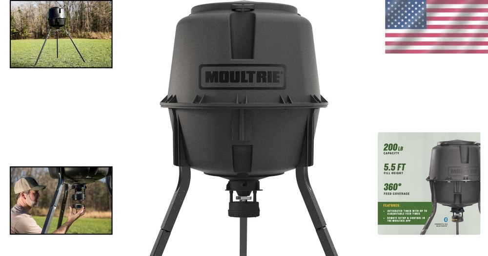 30-Gallon Deer Feeder with Digital Timer Control